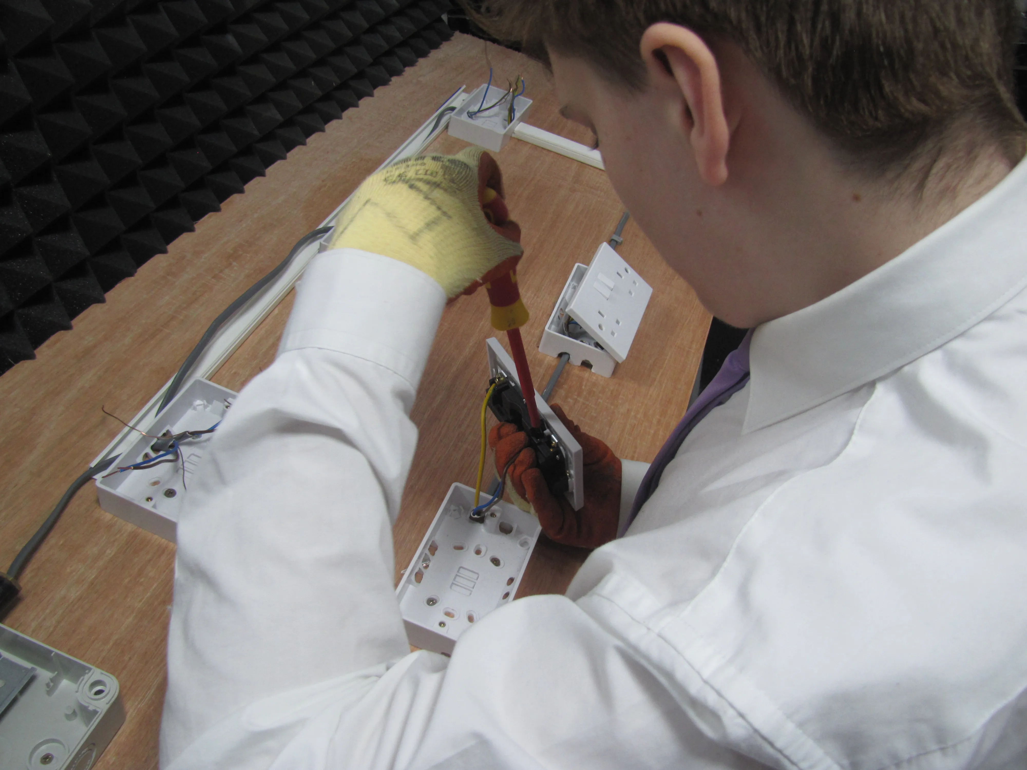 RyanVC student working on a project